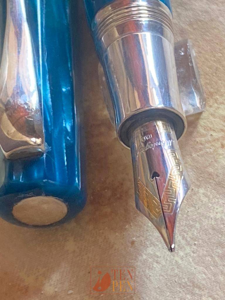 MONTEGRAPPA SYMPHONY BLUE FACETTED CELLULOID | Tenpen - By Letizia